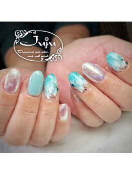 ジュジュ(Juju)/夏ネイル「フェザー」