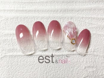 エストラッシュアンドネイル 銀座店(est lash&nail)/グラデマーメイドネイル