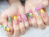 ★長さ出し１０本★持ち込み180分アート＆パーツ付け放題