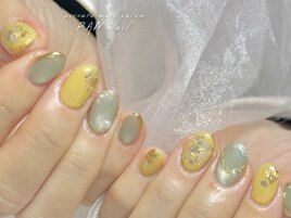 反対色で色を楽しむネイル