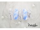 ラメ×ニュアンスネイル
