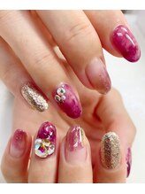 ネイルサロン ティアラリュクス 市川北口店(Tiara Luxe)/ボルドーカラー