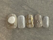 カラネイル 南森町店(calla nail)/キラキラ　ブライダルニュアンス