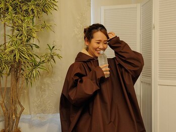 サロンドキー 姫路店(salon de:keY)の写真/【よもぎ蒸し×耳つぼ】2種類の相乗効果で代謝を上げ,痩せやすい体に!温活で大量発汗＆老廃物排出を促進◎
