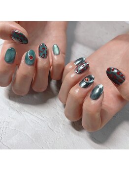 ブラン(blanc)/マグネット×ミラーネイル