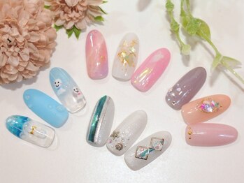 ビューティーサロン リリー(Beauty_salon Lily)の写真/【施術の速さ×出来栄え◎】誰でも映える指先に♪シンプル系、定番デザイン～トレンドアートまでお任せ☆