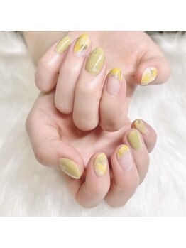 ネイルサロンエーナイン イオン札幌藻岩店/ミモザネイル