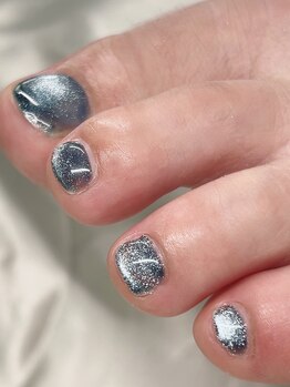 フォーディア(for dear)/マグネットネイル×鮮やか青