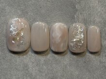 カラネイル 南森町店(calla nail)/シェル　ピンクニュアンス
