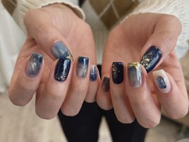ブルーニュアンスネイル