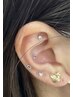 ベーシックコース耳つぼジュエリー☆ 両耳6粒まで ¥2750