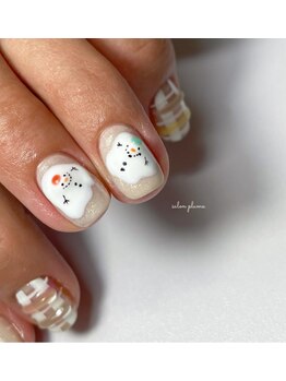 雪だるまアート