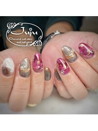 ニュアンス　べっ甲ネイル