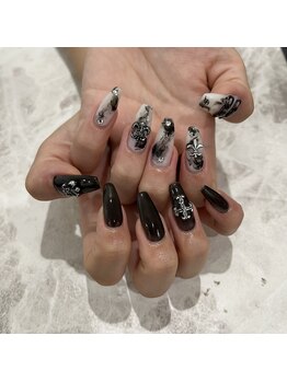 アンダーバーホワイトプラス 南海難波店(_WHITE+)/ニュアンスネイル