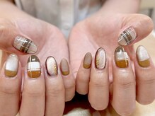 ライトウェーブ 長野駅前店/チェク×マグネットネイル♪