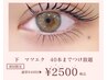 【初回】最高級フラットエクステ使用 下まつげ40本まで 《今だけ限定¥2,500》