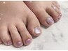 【foot】マグネットorフラッシュワンカラー　¥7300 【名古屋市ネイルサロン】