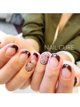 ネイル キュア NAIL CURE/フラワーレースで大人可愛い♪