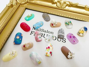 ファービュラス(FABULOUS)の写真/忙しい方にオススメ!!1回のご来店でネイルもマツエクも同時完了♪いつでもカワイイ！をあなたの物に★