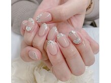 デコルネイル(Decor nail)/坂口/綺麗系　ガラスフレンチ