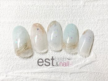 エストラッシュアンドネイル 銀座店(est lash&nail)/グリーングラデネイル
