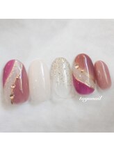 たゆ ネイル(たゆnail)/華やか大人可愛いネイル