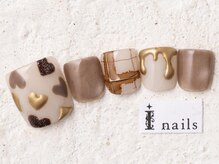アイネイルズ 新宿店(I nails)/バレンタインハートフット