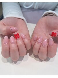 ピンクリボンネイル