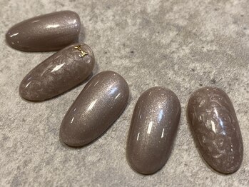 ネイルテリア ココ(nailterior COCO)/★ワンカラー+アート2本