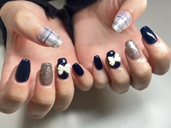 ティアレ 緑井店(Tiare)/チェック柄 リボン