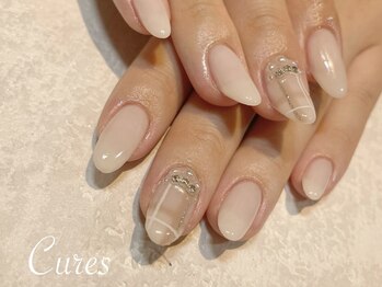キュアーズ ネイル(CURES NAIL)/ブラウンチェック