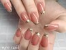 ガラスフレンチネイル《ベースカラー付き》¥9000
