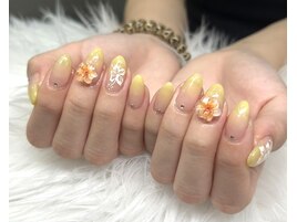 ハイビスカス/夏デザインネイル