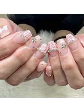 ジュジュル 稲毛本店(jujur)/ツイードネイル