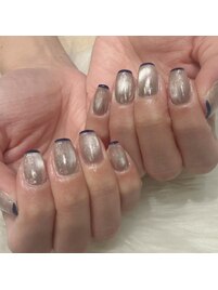 マグネットｘネイビーライン