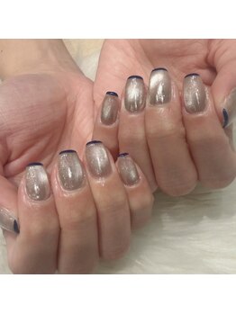 マグネットｘネイビーライン