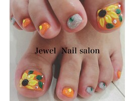 3D向日葵ネイル