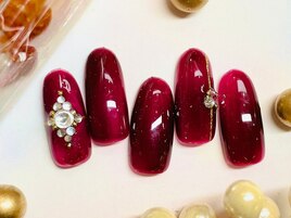 シンプルストーンネイル　立川