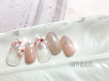 ハッピービューティー(Happy Beauty)/桜ネイル