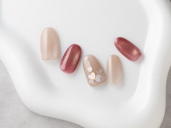 マニネイルケア 西船橋店(maninail CARE)/ハートホロ×マグネットネイル