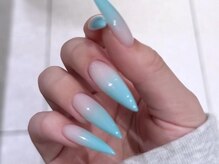 ジェミーネイル エビス(Jemiy nail ebisu)/ターコイズブルーグラデーション