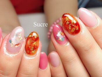 シュクル(Sucre)/べっこうネイル☆