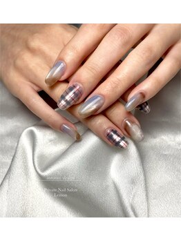 レモン(Lemon)/チェック×もやもやデザイン