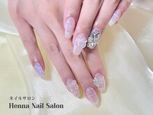 ヘンナコンス(Henna Kongs)/淡色グラデ×きらきらリボン