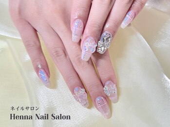 ヘンナコンス(Henna Kongs)/淡色グラデ×きらきらリボン