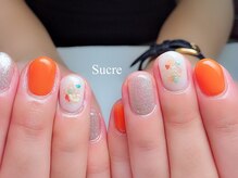 シュクル(Sucre)/オレンジネイル☆