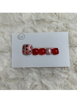 はあとねいる 東川口店/2月店舗限定フットデザイン