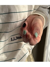 シンプル　春色ワンカラー