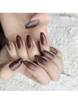 プライズアイリス アイラッシュ 池袋東口店(prize Iris eyelash)/クリアブラウンネイル【池袋】