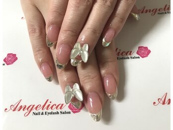 ネイルサロン アンジェリカ(Angelica)/No.58 ガラスフレンチ　